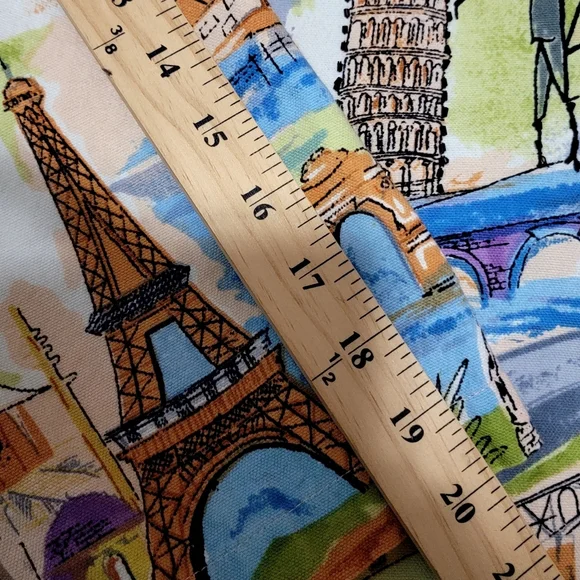 Vintage Oversized Tantrums Jacket Womens Size Large Paris France Print Colorful - Picture 4 of 6